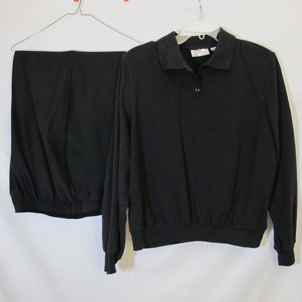 Alfred Dunner black 2-piece pant set  PXL/18P